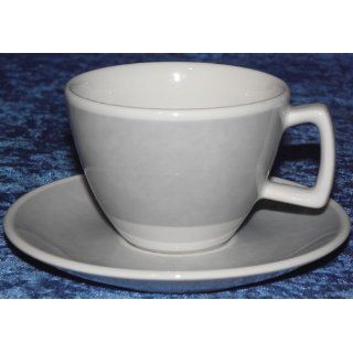 Kaffeetasse / Tasse mit Unterteller (grau/weiß) von Retsch Arzberg