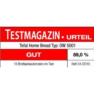 Tefal OW 5001 Brotbackautomat Home Bread XXL Testmagazin Urteil Gut 04