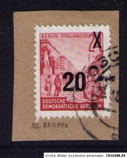 DDR, Mi Nr. 439 a II, Briefstück, gestempelt, Attest