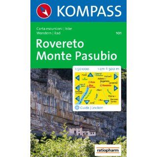 Rovereto, Monte Pasubio: Carta escursioni / bike. Wandern / Rad. 1:50