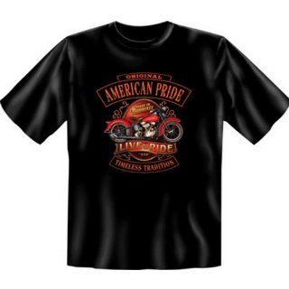 American Pride   Live and Ride T Shirt Harley Davidson Milwaukee in