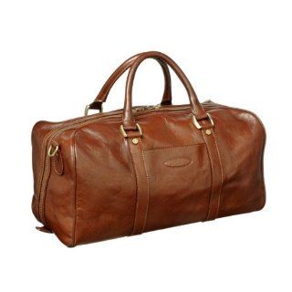 Maxwell Scott   Luxus Kleine Cognac braune Reisetaschen für Männer