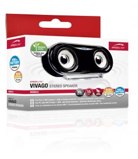Speedlink Vivago Stereo 2.0 Speaker Lautsprecher Boxen für Notebook