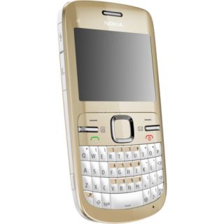 Nokia C3 00 Volltastatur Handy gold QWERTZ Tastatur WLAN EDGE