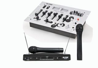 NEU Karaoke Partyanlage Mixer Funkmikrofon Soundanlage