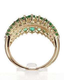 Ring 375er Gelbgold Smaragd Diamant 2,06ct RW16 UVP 459,00€