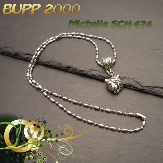 Edelstahl Halskette mit Anhänger Länge 50cm (474)