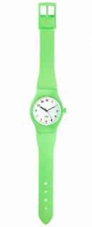 Wanduhr Giant watch grün 128 cm lang Armbanduhr Uhr XXL 80er Retro