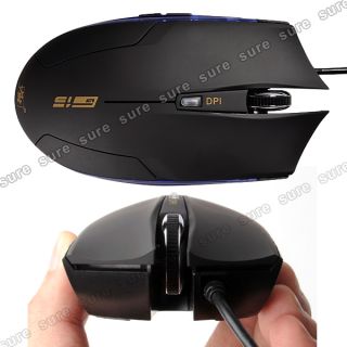 LX Optisch Gaming Gamer PC Maus Mouse USB 6 Tasten Scrollrad 2400dpi