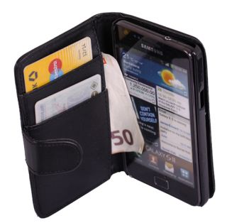 Galaxy S2 Portmonee Portemonnaie Handy Leder Tasche Wallet #466