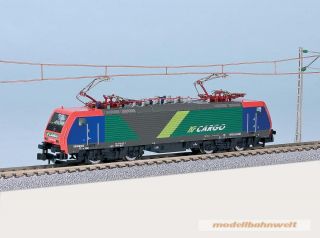 Hobbytrain H2906 E Lok Re 474 NF Cargo It., blau rot, E
