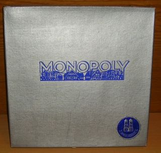 ANTIK 1950er Jahre Brettspiel Monopoly Schmidt Spiele Holz Holzfiguren