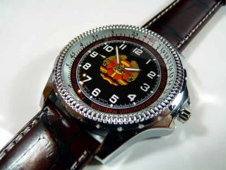 SED DDR Stasi Armbanduhr / sehr selten / Sozialismus A 500