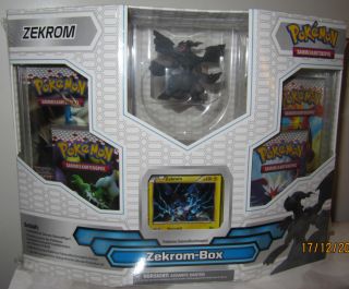Pokemon Schwarz & Weiß Zekrom Sammelfigur Box mit Promokarte Neu