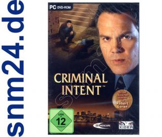 Criminal Intent komplett in Deutsch (PC DVD) NEU+OVP