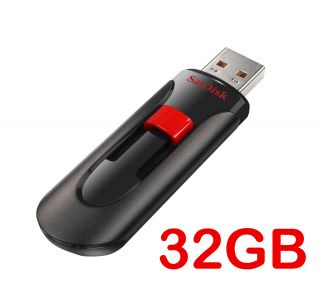 SanDisk 32GB 32 GB Cruzer Glide USB Flash MEMORY Pen Drive Stick