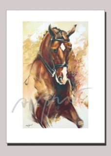 Aeffner Kunstdruck Bild Dressur Pferd Dressage Horse Artprint Painting