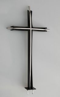 Kreuz aus Edelstahl / Edelstahlkreuz / Grabkreuz / Grabschmuck