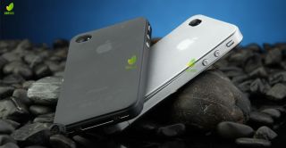 2x iPhone 4/4S 0,2mm SLIM Case HÜLLE Cover SCHWARZ Bumper inkl. 2
