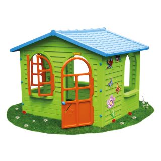Bino Kinder Gartenhaus Spielhaus aus hochwertigem stabilen Kuststoff