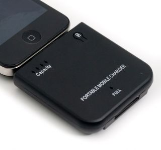 1900mAh Externer Power Pack Akku Batterie Ladegerät Apple iPhone