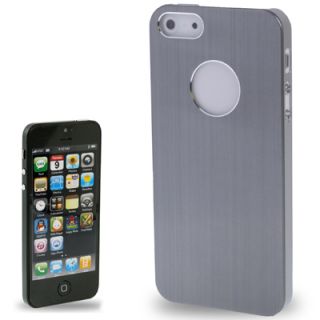 Alu Design Case Cover Hülle für iPhone 5   grau #514