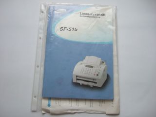 Samsung Laser Fax SF 515 Bedienungsanleitung BDA Handbuch