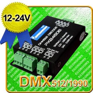 9A DMX512 PX24506 Decoder Treiber DMX 512 Verstärker Controller 12V