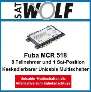 Fuba Sat Einkabelsystem MCR 518 UniCable Multischalter