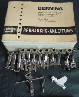  Naehfuesse Gebrauchsanweisung Bernina Record 530 1 und 532 1 Spulen