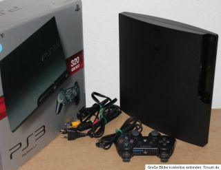Sony PlayStation 3 Slimline 320 GB Charcoal Black Spielkonsole (PAL