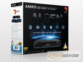 FullHD Sat Receiver Amiko SHD 8900 Alien inkl. GRATIS HDMI Kabel u. W