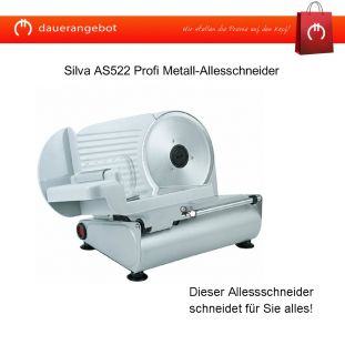 Silva Homeline AS522 Profi Metall Allesschneider 150W