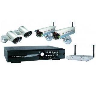 ELRO DVR534W 4 Kamera DVR Sicherheitssystem 2xKabel  u. 2xFunkkamera