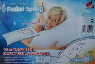 Kissen Kopfkissen Secret Comfort Pocket Spring TV Werbung Traumkissen