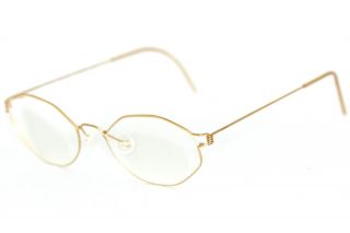 LINDBERG AIR TITANIUM RIM Gamma Brille GOLD glasses lunettes