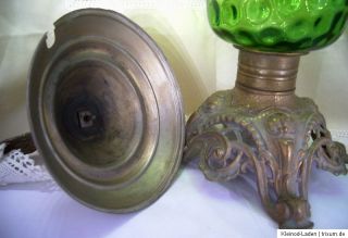 Jugendstil Bowle Gefäß Nuppen Glas Metall Adler mit Krone um 1900