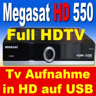 Megasat HD 550 HD Sat Receiver HDMI USB PVR Record Aufnahme Videos