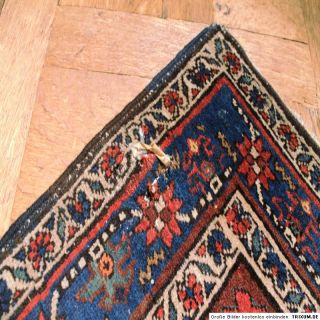 ANTIK Alter Edeler Handgeknüpfter Perser Teppich Bidjar Iran 150X100