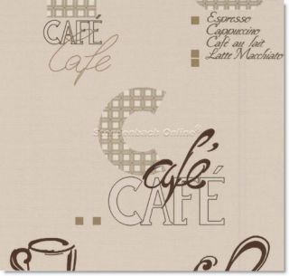 Wohnsinn Papiertapete Cafe für Küche oder Kaffee Bar (3,00EUR/m²
