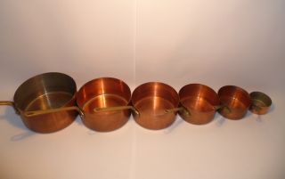 teiliges Set franzoesische Kupfertoepfe Kupfer Topf Stielkasserollen
