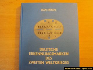 Deutsche Erkennungsmarken Fachbuch Jean Höidal vergriffen selten