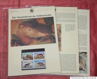 WWF Dominikanische Republik Schlitzrüssler Mi 1698 1701 ** MNH