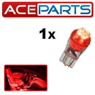 1x Red Interior Courtesy Light LED [501,W5W,T10] High Power Upgrade