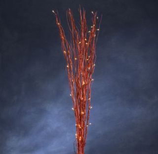 Konstsmide Deko Zweige Weidenzweige 100cm in rot mit Beleuchtung