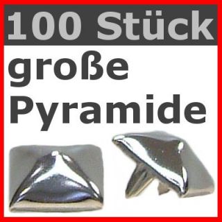 100 PIN Nieten große Pyramidennieten (ws) Gothic Punk