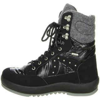 VISTA Damen Winterstiefel Winterboot schwarz