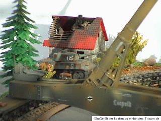 425  Diorama Wehrmacht Abschusstand Leopold K5 Panzer Flak Bunker