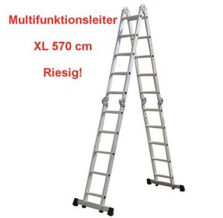 ALU 570 cm Multifunktionsleiter Klappleiter Leiter Mehrzweckleiter