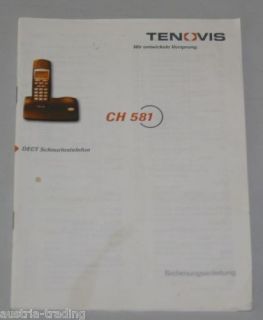 Tenovis Bosch CH581 Bedienungsanleitung integral DECT
